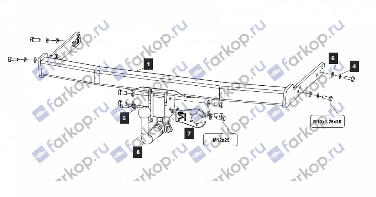 Фаркоп Baltex для Skoda Yeti 2009-2018 26337132 в 