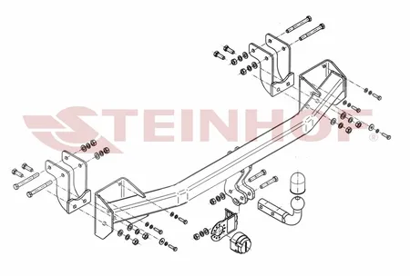 Фаркоп Steinhof для Mitsubishi Outlander 2012- M-356 в 
