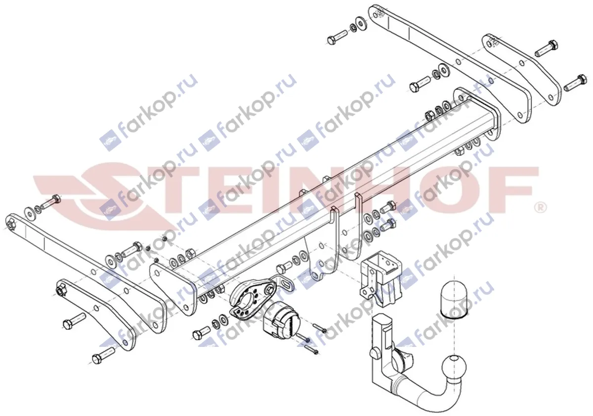Фаркоп Steinhof для Audi Q5 2017- A-112 в 
