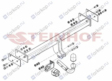 Фаркоп Steinhof для Nissan Terrano 1993-2006 N-092 в 