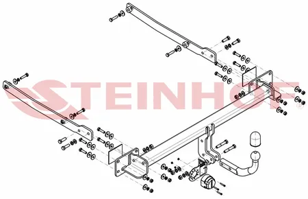 Фаркоп Steinhof для Mercedes E-class (купе) 2009-2016 M-150 в 