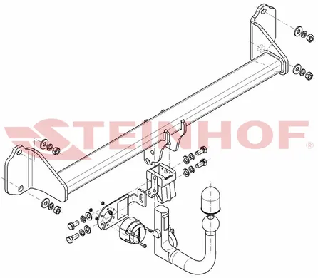 Фаркоп Steinhof для BMW 2 серия (F46) 2015- B-081 в 