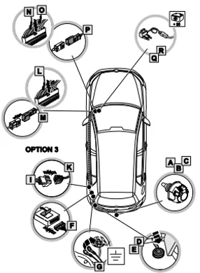 Электрика фаркопа Brink (7 pin) для Audi Q3 2018- 701503 в 