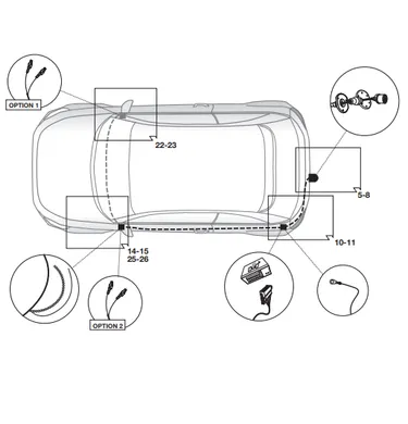 Электрика фаркопа Hak-System (13 pin) для Audi A1 2010-2018 21010519 в 