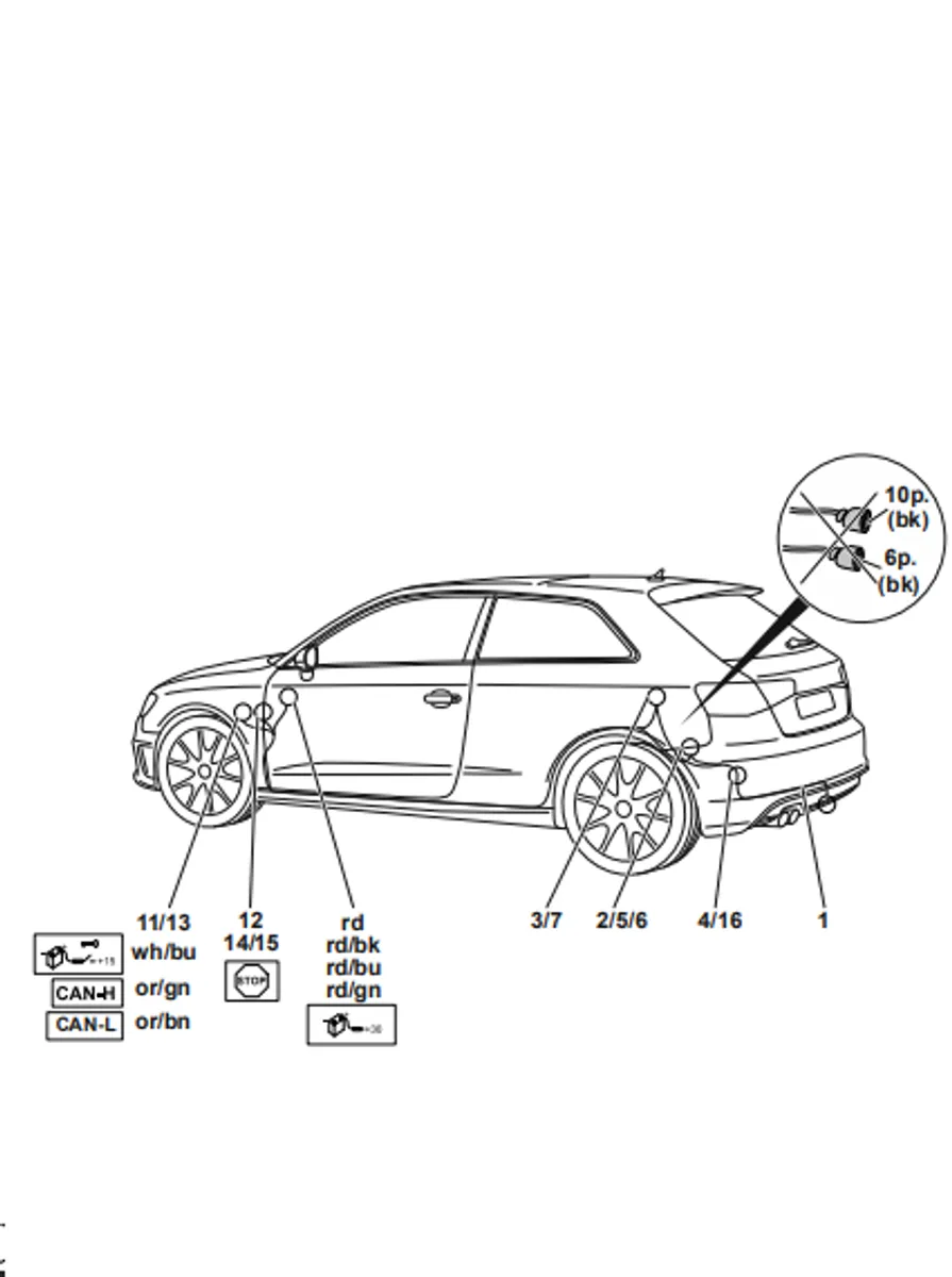 Электрика фаркопа Westfalia (7 pin) для Skoda Octavia 2014-2020 305408300107 в 