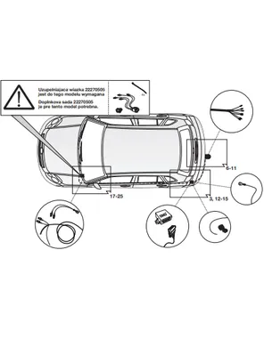 Электрика фаркопа Hak-System (7 pin) для Skoda Yeti 2009-2018 12500559 в 