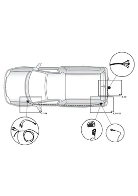 Электрика фаркопа Hak-System (7 pin) для Volkswagen Caddy 2004-2020 12500559 в 