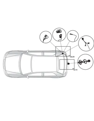 Электрика фаркопа Brink (7 pin) для Audi А4 2007-2015 701463 в 