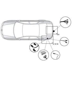 Электрика фаркопа Hak-System (7 pin) для Audi A5 2017- 16010526 в 