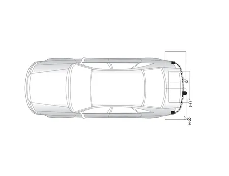 Электрика фаркопа Hak-System (13 pin) для Audi A6 1997-2004 26010501 в 