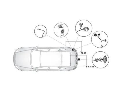 Электрика фаркопа Hak-System (13 pin) для Audi A6 2014-2018 21010525 в 