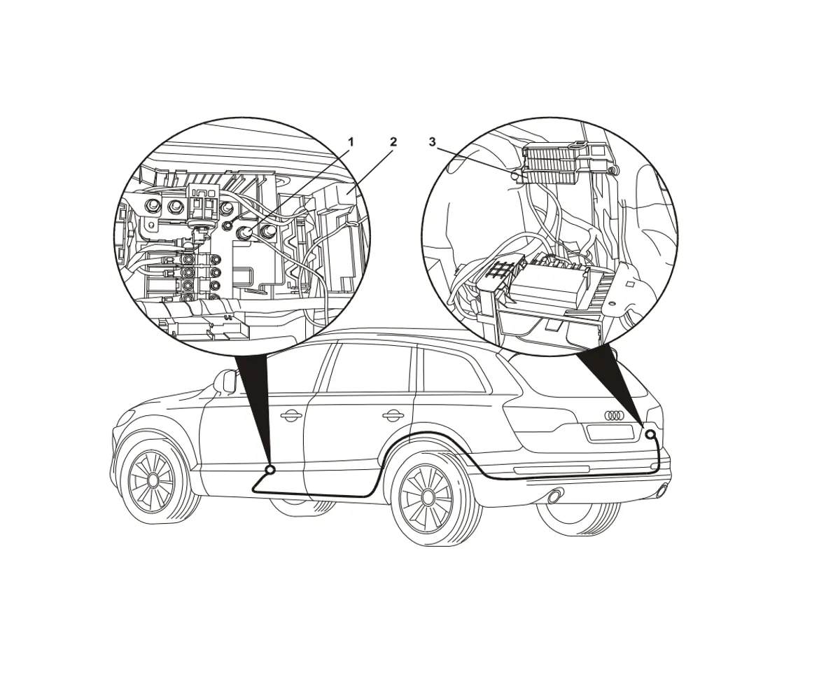 Электрика фаркопа Westfalia (13 pin) для Audi Q7 2006-2015 305500300113 в 