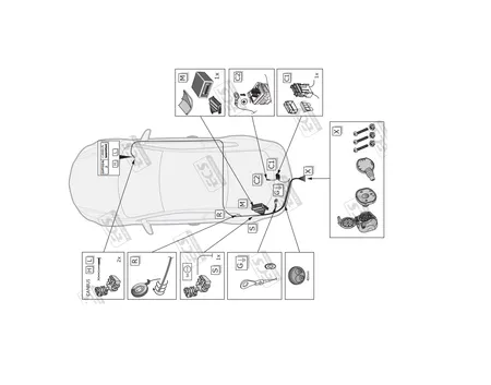 Электрика фаркопа ECS (7 pin) для BMW X5 (E70) 2007-2013 BW008B1 в 