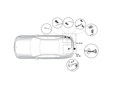 Электрика фаркопа Hak-System (7 pin) для BMW X4 2014-2017 12020528 в 