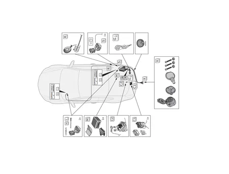 Электрика фаркопа ECS (13 pin) для BMW X5 (E70) 2007-2013 BW008D1 в 