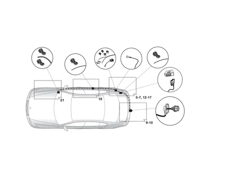 Электрика фаркопа Hak-System (7 pin) для BMW X1 (E84) 2009-2015 12020523 в 