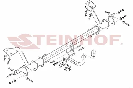 Фаркоп Steinhof для Opel Combo 2018-, (L1) C-023 в 