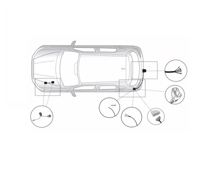 Электрика фаркопа TowRus (7 pin) для Mitsubishi Outlander 2012- MO-3 в 