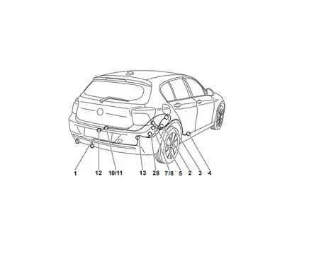 Электрика фаркопа Westfalia (13 pin) для BMW X4 2014-2018 303352300113 в 