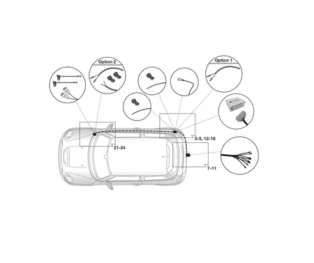 Электрика фаркопа Brink (7 pin) для Mini Countryman 2017- 703473 в 