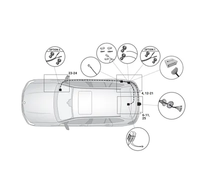 Электрика фаркопа Hak-System (7 pin) для BMW X7 2019-2022 12020535 в 