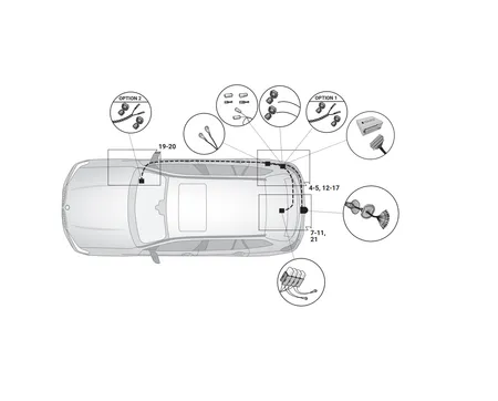 Электрика фаркопа Hak-System (13 pin) для BMW X7 (G07) 2019-2022 21020535 в 