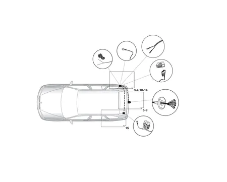 Электрика фаркопа Hak-System (13 pin) для BMW X6 (F16) 2014-2019 21020525 в 