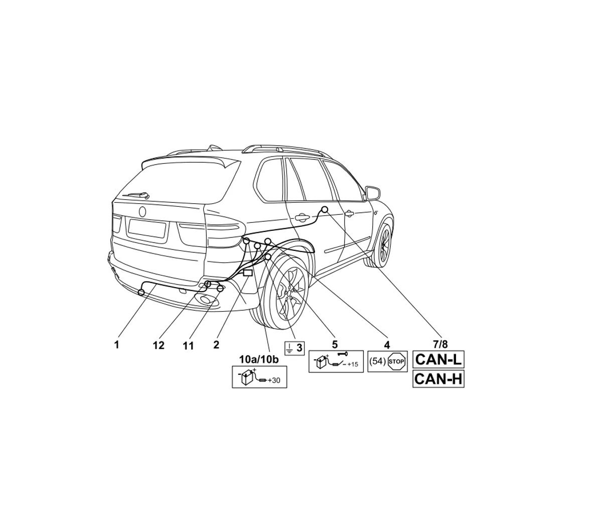 Электрика фаркопа Westfalia (7 pin) для BMW X6 2008-2014 303451300107 в 