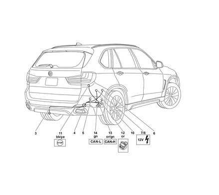 Электрика фаркопа Westfalia (13 pin) для BMW X6 2014-2019 303368300113 в 