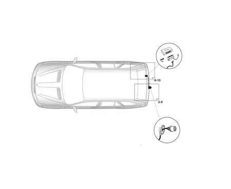 Электрика фаркопа Hak-System (13 pin) для BMW X5 (E53) 2000-2006 21020503 в 