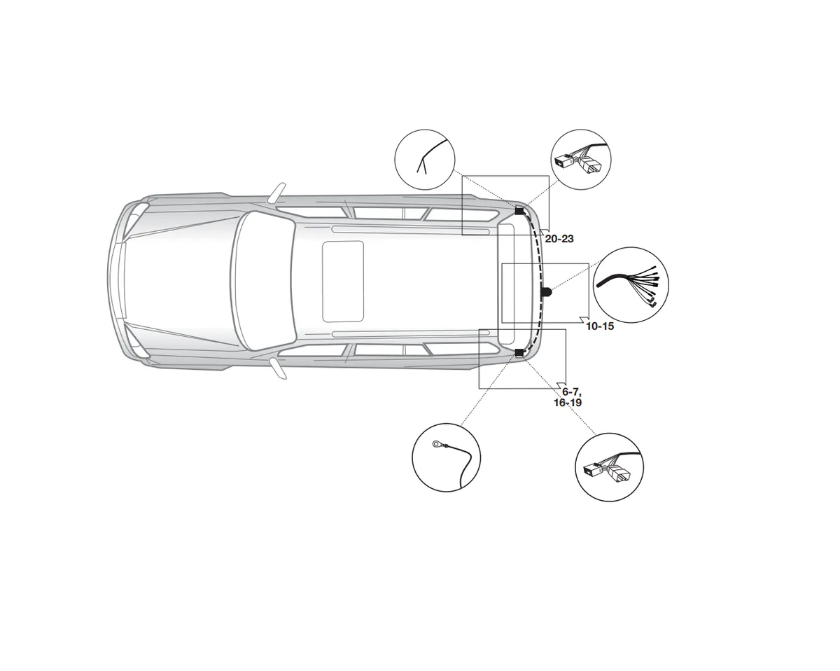 Электрика фаркопа Hak-System (7 pin) для Chevrolet Captiva 2006-2013 16500522 в 