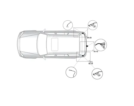 Электрика фаркопа Hak-System (7 pin) для Chevrolet Captiva 2006-2013 16500522 в 