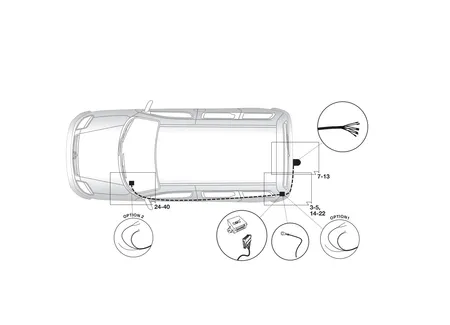 Электрика фаркопа Hak-System (7 pin) для Citroen C4 (купе) 2004-2010 12500558 в 