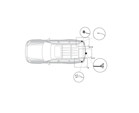 Электрика фаркопа Hak-System (7 pin) для Mitsubishi Outlander 2007-2012 16500524 в 