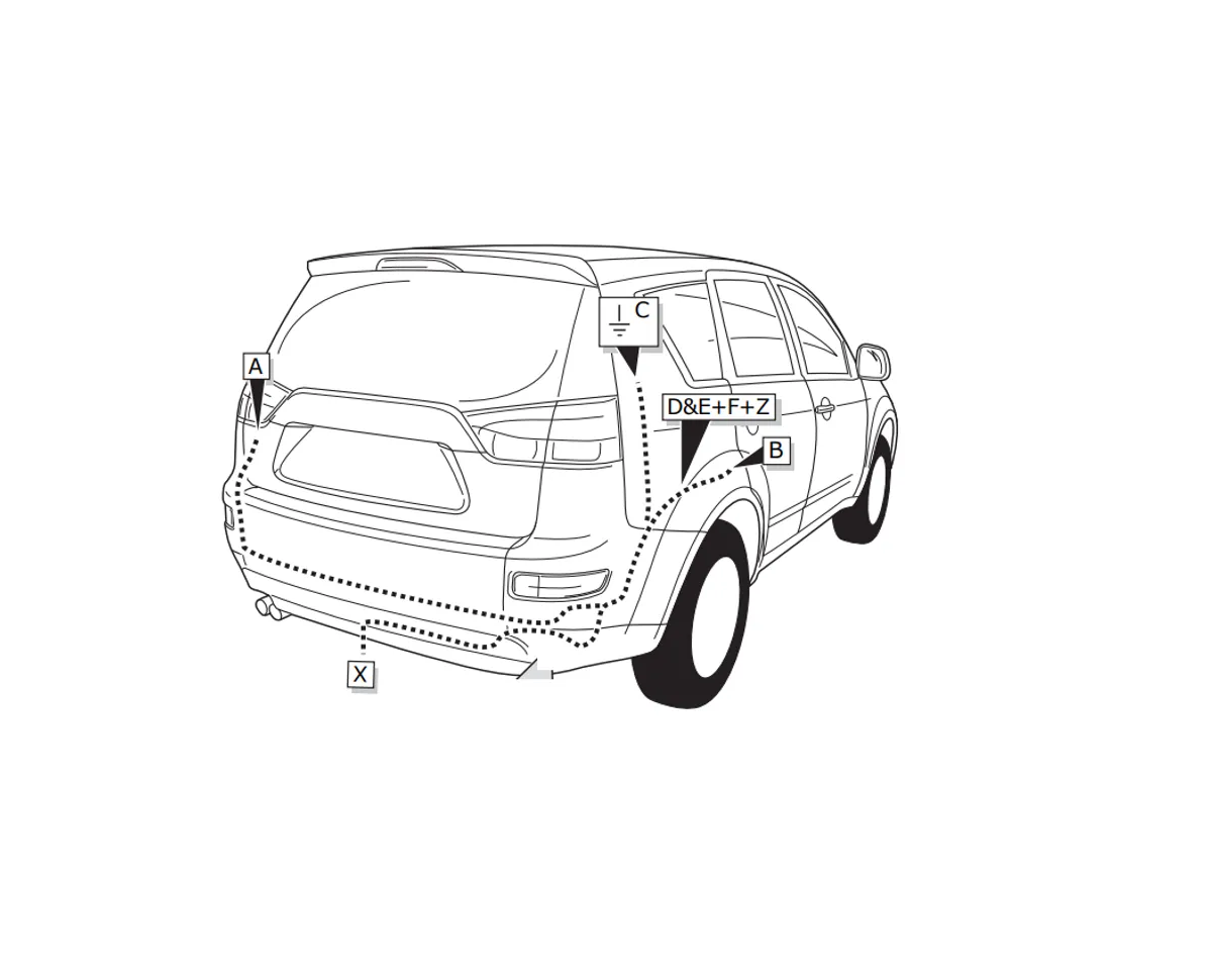 Электрика фаркопа Brink (7 pin) для Mitsubishi Outlander 2007-2012 729431 в 