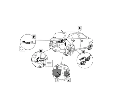 Электрика фаркопа Brink (7 pin) для Mitsubishi ASX 2010- 729493 в 