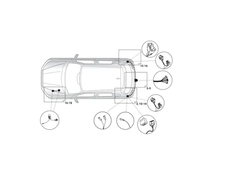 Электрика фаркопа Hak-System (13 pin) для Mitsubishi ASX 2010- 21500578 в 