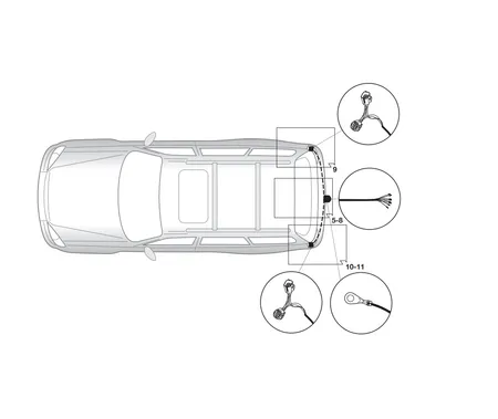 Электрика фаркопа Hak-System (7 pin) для Jeep Cherokee 2008-2014 16500528 в 