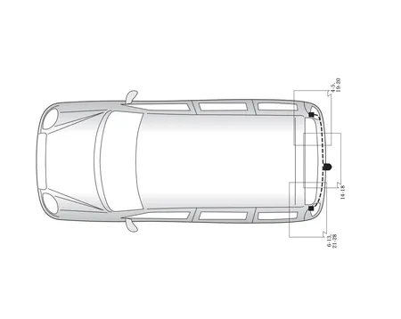 Электрика фаркопа Hak-System (13 pin) для Fiat Doblo 2000-2005 26050504 в 