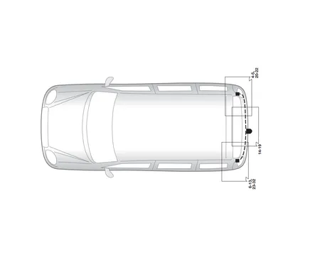 Электрика фаркопа Hak-System (13 pin) для Fiat Doblo 2005-2010 26050506 в 