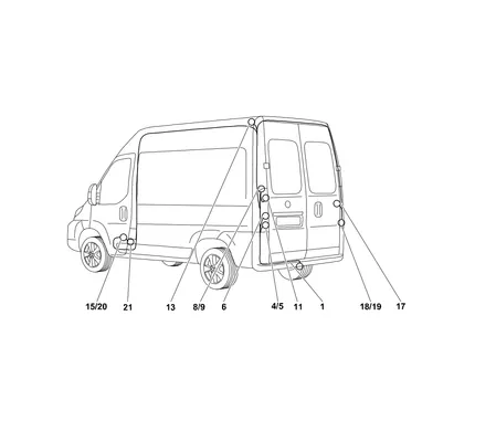 Электрика фаркопа Westfalia (7 pin) для Citroen Jumper 2011- 306271300107 в 