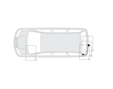 Электрика фаркопа Hak-System (7 pin) для Seat Alhambra 1996-1997 12500002 в 