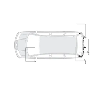 Электрика фаркопа Hak-System (13 pin) для Seat Alhambra 1996-1997 21500004 в 