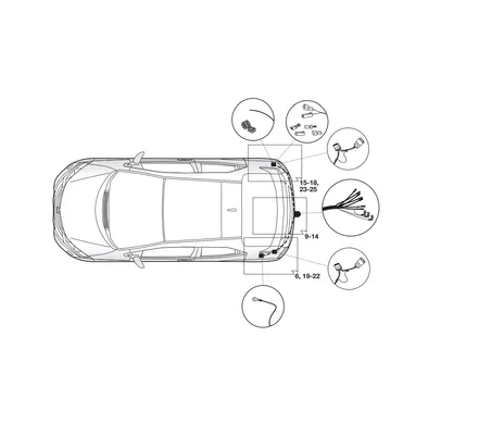 Электрика фаркопа Hak-System (7 pin) для Honda Civic 2015- 16070519 в 