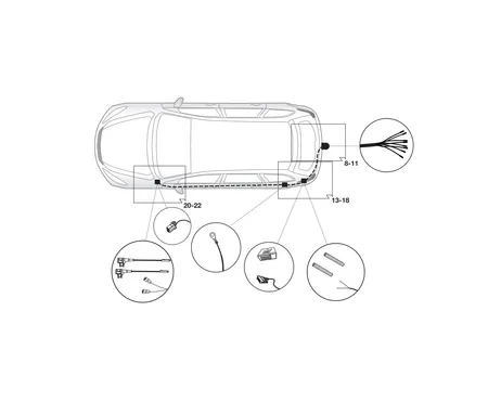 Электрика фаркопа Hak-System (7 pin) для Honda Jazz 2015- 12070524 в 