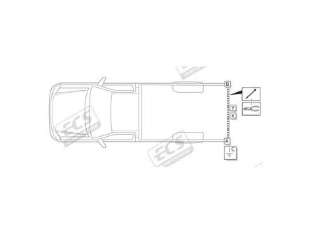 Электрика фаркопа ECS (7 pin) для Toyota Hilux 2010-2015 TO137BB в 