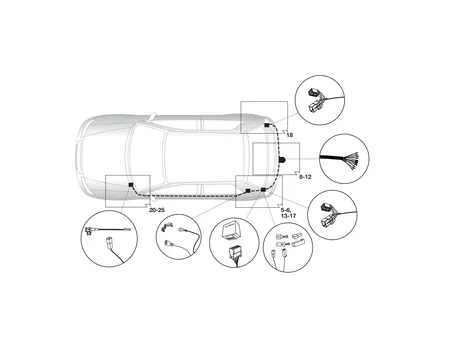 Электрика фаркопа Hak-System (13 pin) для Hyundai i30 2012-2017 26080531 в 