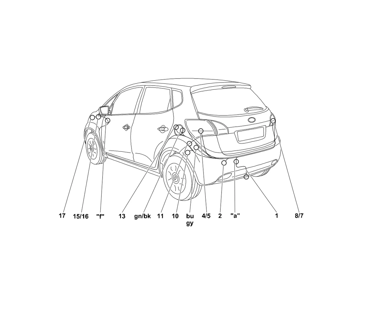 Электрика фаркопа Westfalia (13 pin) для Kia Venga 2010-2018 346064300113 в 