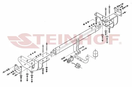 Фаркоп Steinhof для Lexus RX350/450h 2009-2015 L-163 в 