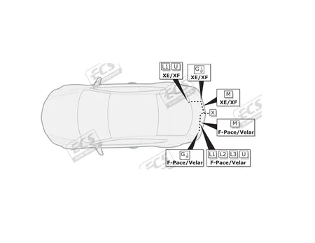 Электрика фаркопа ECS (7 pin) для Jaguar F-Pace 2017-2020 JG007F1 в 